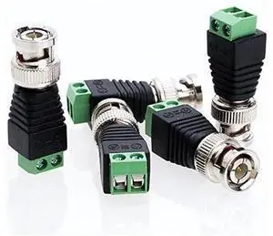 Cctv4Less BNC Male Balun Connector for Coax CAT5 CAT6 CAT7 to CCTV Surveillance Video Camera - Choose a Pack of 10/20/30/50/100 Units (30) Cctv4Less BNC Male Balun Connector for Coax CAT5 CAT6 CAT7 to CCTV Surveillance Video Camera - Choose a Pack of 10/20/30/50/100 Units (30)