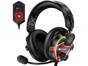 PC Gaming Headset with Mic for PS5 PS4 Xbox, USB Headset with 7.1 Surround Sound, Wired 3.5mm Headphones, RGB PC Gaming Headset with Mic for PS5 PS4 Xbox, USB Headset with 7.1 Surround Sound, Wired 3.5mm Headphones, RGB
