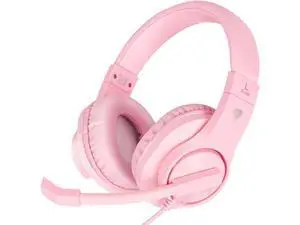 DIWUER Gaming Headset for Xbox One, PS4, PS5, Nintendo Switch, Bass Surround and Noise Cancelling 3.5mm Over Ear Headphones with Mic for Laptop PC Smartphones, Pink DIWUER Gaming Headset for Xbox One, PS4, PS5, Nintendo Switch, Bass Surround and Noise Cancelling 3.5mm Over Ear Headphones with Mic for Laptop PC Smartphones, Pink
