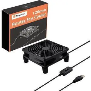 Quiet 120mm Router Fan Cooler with L/M/H 3-Degree Speed Controller, DC 5V USB Powered Cooling Case Fan for Router Modem Receiver DVR Playstation TV Box Quiet 120mm Router Fan Cooler with L/M/H 3-Degree Speed Controller, DC 5V USB Powered Cooling Case Fan for Router Modem Receiver DVR Playstation TV Box