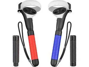 VR Game Handle Accessories for Quest 2 Controllers, Extension Grips for Playing Beat Saber Gorilla Tag Long Arms, VR Handle Attachments Compatible with Playing VR Games VR Game Handle Accessories for Quest 2 Controllers, Extension Grips for Playing Beat Saber Gorilla Tag Long Arms, VR Handle Attachments Compatible with Playing VR Games