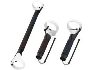 AMVR Gorilla Tag Long Arms Beat Saber Handles for Oculus Quest 2/Quest/Rift S, VR Controller Extension Grip Accessories 2 in 1 Sticks Attachment, Reinforcement with Tie Wraps(Not for Q3) AMVR Gorilla Tag Long Arms Beat Saber Handles for Oculus Quest 2/Quest/Rift S, VR Controller Extension Grip Accessories 2 in 1 Sticks Attachment, Reinforcement with Tie Wraps(Not for Q3)