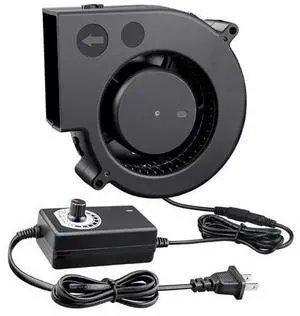 97mm x 33mm Blower Fan Dual Ball 12 Volt High CFM 110v 220v Variable Speed Controller with AC Pulg for DIY Cooling Ventilation Exhaust Projects, Inflatable Replacement 97mm x 33mm Blower Fan Dual Ball 12 Volt High CFM 110v 220v Variable Speed Controller with AC Pulg for DIY Cooling Ventilation Exhaust Projects, Inflatable Replacement