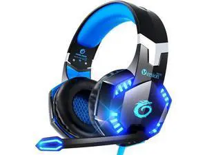 VersionTECH. G2000 Gaming Headset for PS5 PS4 Xbox One Controller,Bass Surround Noise Cancelling Mic, Over Ear Headphones with LED Lights for Mac Laptop Xbox Series X S Nintendo Switch NES PC Games VersionTECH. G2000 Gaming Headset for PS5 PS4 Xbox One Controller,Bass Surround Noise Cancelling Mic, Over Ear Headphones with LED Lights for Mac Laptop Xbox Series X S Nintendo Switch NES PC Games