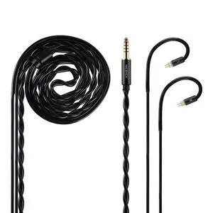SincFirst 7N OFC HiFi Upgrade Cable, 0.78mm 2Pin Connector, 4.4mm Balanced Plug, Dual Strands High Purity Audio Cable for IEMs (Black) SincFirst 7N OFC HiFi Upgrade Cable, 0.78mm 2Pin Connector, 4.4mm Balanced Plug, Dual Strands High Purity Audio Cable for IEMs (Black)