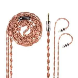 Fall 18.6AWG Dual Coaxial Single Crystal Cable,4.4mm Balanced Plug | 18.6AWG double coaxial single crystal wire,low impedance OFC gold plug,rich mid vocals,0.78mm 2Pin audiophile upgrade cord Fall 18.6AWG Dual Coaxial Single Crystal Cable,4.4mm Balanced Plug | 18.6AWG double coaxial single crystal wire,low impedance OFC gold plug,rich mid vocals,0.78mm 2Pin audiophile upgrade cord