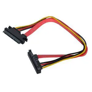 xiwai Down Angled SATA III 3.0 7+15 22 Pin SATA Male to Female Data Power Extension Cable 30cm xiwai Down Angled SATA III 3.0 7+15 22 Pin SATA Male to Female Data Power Extension Cable 30cm