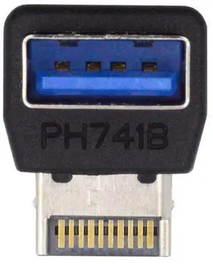 xiwai USB 3.1 Front Panel Header Adapter Male Type-E to Type-A USB3.0 Female Data Converter Down Angled 90 Degree for Motherboard xiwai USB 3.1 Front Panel Header Adapter Male Type-E to Type-A USB3.0 Female Data Converter Down Angled 90 Degree for Motherboard