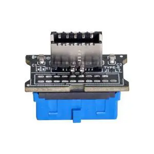 xiwai Vertical USB 3.1 Front Panel Socket Key-A Type-E to USB 3.0 20Pin Header Male Extension Adapter for Motherboard xiwai Vertical USB 3.1 Front Panel Socket Key-A Type-E to USB 3.0 20Pin Header Male Extension Adapter for Motherboard