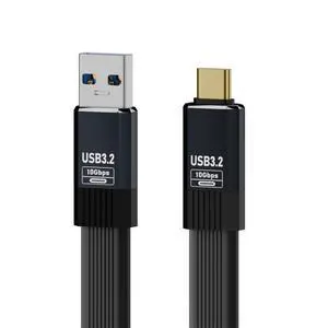 xiwai Flat Slim Design USB3.1 Type-A Male to Type-C Male 10Gbps FPC USB-C Data Power Cable 20cm 5V3A for Laptop Phone Disk xiwai Flat Slim Design USB3.1 Type-A Male to Type-C Male 10Gbps FPC USB-C Data Power Cable 20cm 5V3A for Laptop Phone Disk
