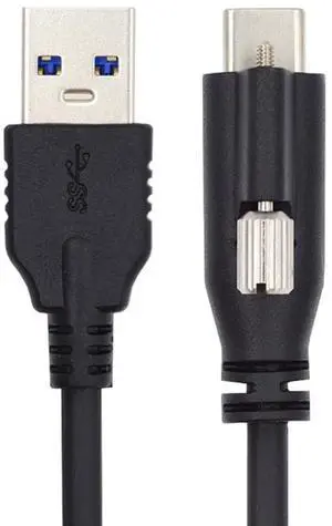 xiwai Standard USB3.0 Data Cable to USB 3.1 Type-C Locking Connector with Panel Mount Screw for Camera 2.0M xiwai Standard USB3.0 Data Cable to USB 3.1 Type-C Locking Connector with Panel Mount Screw for Camera 2.0M