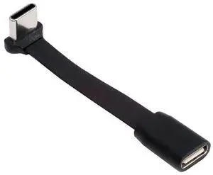 xiwai Ultra Slim Flat USB-C Male to Female Up Down Angled Cable 6cm | 90 Degree Type-C Power USB2.0 Extension Data Cord 65W Fast Charge for Laptop Tablet Phone xiwai Ultra Slim Flat USB-C Male to Female Up Down Angled Cable 6cm | 90 Degree Type-C Power USB2.0 Extension Data Cord 65W Fast Charge for Laptop Tablet Phone