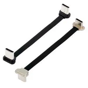 xiwai Angled USB-C Type C to USB-C Short Ultra Slim Flat USB2.0 Data Cable Power 2pcs/lot 65W Fast Charge for Laptop Tablet Phone xiwai Angled USB-C Type C to USB-C Short Ultra Slim Flat USB2.0 Data Cable Power 2pcs/lot 65W Fast Charge for Laptop Tablet Phone