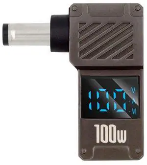 xiwai USB-C PD 65W Charge Adapter Type-C Input to DC 5.5x2.1mm Barrel Jack Plug Smart LED Digital Display 100W Output 20V 5A Charger Connector for Laptop xiwai USB-C PD 65W Charge Adapter Type-C Input to DC 5.5x2.1mm Barrel Jack Plug Smart LED Digital Display 100W Output 20V 5A Charger Connector for Laptop