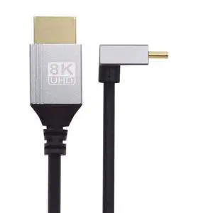 xiwai Ultra Thin HDTV Cable 90 Degree Down Angled Mini HDMI 2.1 Type-A to Type-C 8K 4K Hyper Super Flexible Slim Cord for Camera HDTV 0.5m/1.5ft xiwai Ultra Thin HDTV Cable 90 Degree Down Angled Mini HDMI 2.1 Type-A to Type-C 8K 4K Hyper Super Flexible Slim Cord for Camera HDTV 0.5m/1.5ft