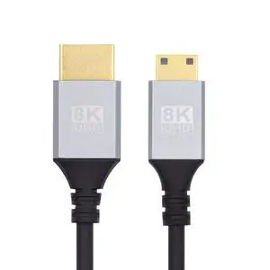 xiwai Ultra Thin Mini HDMI 2.1 HDTV Cable 1.0 m, Hyper Slim HDMI Cord 2.0 8K 4K Type-A to Type-C for Camera HDTV xiwai Ultra Thin Mini HDMI 2.1 HDTV Cable 1.0 m, Hyper Slim HDMI Cord 2.0 8K 4K Type-A to Type-C for Camera HDTV