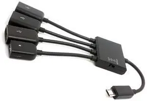chenyang Micro USB Host OTG 3 Port Hub Adapter Cable with Power for Galaxy S5 i9600 Note3 N9000 Cell Phone & Tablet chenyang Micro USB Host OTG 3 Port Hub Adapter Cable with Power for Galaxy S5 i9600 Note3 N9000 Cell Phone & Tablet