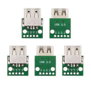 xiwai 5pcs USB2.0 Type-A Female Connector DIY OEM Receptacle Socket PCB Board Mounting Assembly Solder Type 480Mbps xiwai 5pcs USB2.0 Type-A Female Connector DIY OEM Receptacle Socket PCB Board Mounting Assembly Solder Type 480Mbps