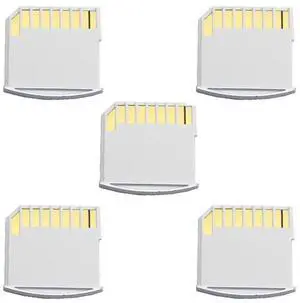 xiwai 5pcs/lot Micro SD TF to SD Card Kit White Mini Adaptor for Extra Storage compatibled with MacBook Air/Pro/Retina xiwai 5pcs/lot Micro SD TF to SD Card Kit White Mini Adaptor for Extra Storage compatibled with MacBook Air/Pro/Retina