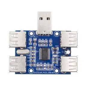 xiwai USB 2.0 1-to-4 Four Ports HUB Splitter PCBA Expansion Module Board PCs Multiport 4 Devices Type-A Adapter for Keyboard Mouse Scanner Printer xiwai USB 2.0 1-to-4 Four Ports HUB Splitter PCBA Expansion Module Board PCs Multiport 4 Devices Type-A Adapter for Keyboard Mouse Scanner Printer