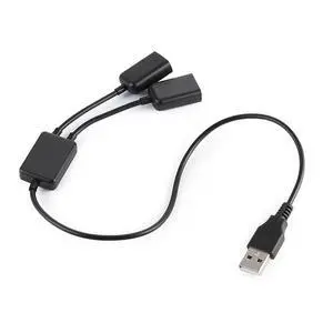 xiwai USB 2.0 Splitter Y Cable USB Type-A Male 1 to 2 Female Dual Ports Hub Extension Cord Bus Power Split Adapter for Laptop Desktop PC Mouse Flash Disk xiwai USB 2.0 Splitter Y Cable USB Type-A Male 1 to 2 Female Dual Ports Hub Extension Cord Bus Power Split Adapter for Laptop Desktop PC Mouse Flash Disk
