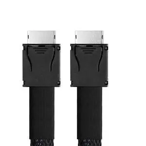xiwai OCuLink SFF-8611 4i to SFF-8611 PCI-Express Data Active Cable 100cm | PCIe OCuLink Connector Braided Cord for External Graphics Card Dock SSD eGPU xiwai OCuLink SFF-8611 4i to SFF-8611 PCI-Express Data Active Cable 100cm | PCIe OCuLink Connector Braided Cord for External Graphics Card Dock SSD eGPU