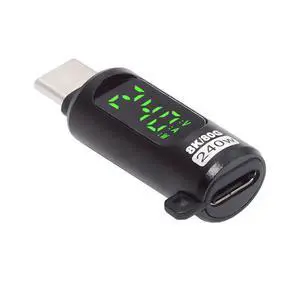 xiwai 240W 80Gbps USB5.0 Male to Female Extension Adapter Power with Smart LED Digital Display 8K 5K Compatible with USB4.0 Thunderbolt3/4/5 xiwai 240W 80Gbps USB5.0 Male to Female Extension Adapter Power with Smart LED Digital Display 8K 5K Compatible with USB4.0 Thunderbolt3/4/5