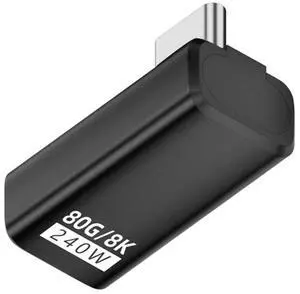 xiwai USB5.0 Extension Adapter 80Gbps Male to Female Low Profile Left Right Angled with 240W 16K 8K 5K Compatible with USB4.0 Thunderbolt3/4/5 xiwai USB5.0 Extension Adapter 80Gbps Male to Female Low Profile Left Right Angled with 240W 16K 8K 5K Compatible with USB4.0 Thunderbolt3/4/5