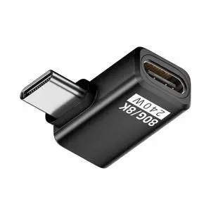 xiwai USB5.0 Extension Adapter 80Gbps Male to Female Left Right Angled with 240W 16K 8K 5K Compatible with USB4.0 Thunderbolt3/4/5 xiwai USB5.0 Extension Adapter 80Gbps Male to Female Left Right Angled with 240W 16K 8K 5K Compatible with USB4.0 Thunderbolt3/4/5