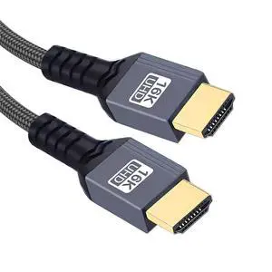 xiwai 16K 8K UHD HDMI 2.2 Version Cable 100cm/3.3ft Braided Nylon Type-A Male to HDMI Male HDTV Cord for HDTV Desktop Laptop Monitor xiwai 16K 8K UHD HDMI 2.2 Version Cable 100cm/3.3ft Braided Nylon Type-A Male to HDMI Male HDTV Cord for HDTV Desktop Laptop Monitor