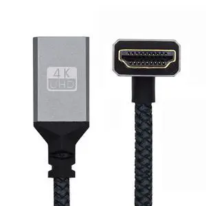xiwai HDMI Extension Cord Type A 4K 60hz 3D HDTV HDMI Extender 0.5FT Male to Female Cable 1.4 Metal Shell Down Angled xiwai HDMI Extension Cord Type A 4K 60hz 3D HDTV HDMI Extender 0.5FT Male to Female Cable 1.4 Metal Shell Down Angled