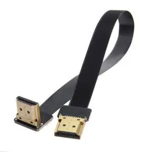 JSER CYFPV FPV HDMI Male to Up Angled 90D HDMI Male HDTV FPC Flat Cable for FPV HDTV Multicopter Aerial Photography (0.2m) JSER CYFPV FPV HDMI Male to Up Angled 90D HDMI Male HDTV FPC Flat Cable for FPV HDTV Multicopter Aerial Photography (0.2m)
