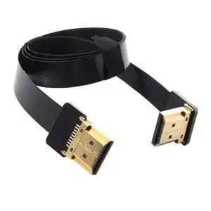 JSER CYFPV FPV HDMI Male to Up Angled 90D HDMI Male HDTV FPC Flat Cable for FPV HDTV Multicopter Aerial Photography (0.5m) JSER CYFPV FPV HDMI Male to Up Angled 90D HDMI Male HDTV FPC Flat Cable for FPV HDTV Multicopter Aerial Photography (0.5m)
