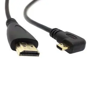 chenyang HDMI Male to Micro HDMI Male 90 Degree Right Angled HDTV Cable 50cm for Cell Phone & Tablet chenyang HDMI Male to Micro HDMI Male 90 Degree Right Angled HDTV Cable 50cm for Cell Phone & Tablet