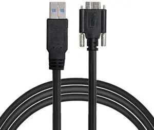 Chenyang 15ft 5m USB 3.0 A Type Cable Male to Micro USB 3.0 B Male with Mount Panel Screws for Camera Disk Chenyang 15ft 5m USB 3.0 A Type Cable Male to Micro USB 3.0 B Male with Mount Panel Screws for Camera Disk