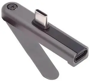 Xiwai Type-C 240W Fast Charging Male to Female Foldable Adapter | Built-in Phone Stand, Single Holder, Durable Charger Bracket, USB-C Xiwai Type-C 240W Fast Charging Male to Female Foldable Adapter | Built-in Phone Stand, Single Holder, Durable Charger Bracket, USB-C