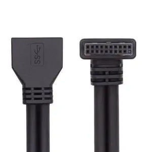 xiwai Up Angled 90 Degree USB 3.0 20Pin 19Pin Male to Female Extension Cable 5Gbps for Motherboard Mainboard xiwai Up Angled 90 Degree USB 3.0 20Pin 19Pin Male to Female Extension Cable 5Gbps for Motherboard Mainboard