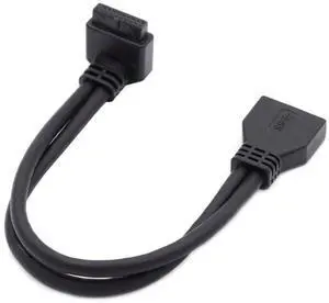 xiwai Down Angled 90 Degree USB 3.0 20Pin 19Pin Male to Female Extension Cable 5Gbps for Motherboard Mainboard xiwai Down Angled 90 Degree USB 3.0 20Pin 19Pin Male to Female Extension Cable 5Gbps for Motherboard Mainboard