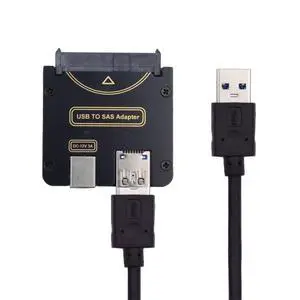 Xiwai SAS SFF-8482 29Pin to USB 3.0 5Gbps Raid Hard Disk Drive Adapter with Chipset and Power Port (12V/3A Power Supply) Xiwai SAS SFF-8482 29Pin to USB 3.0 5Gbps Raid Hard Disk Drive Adapter with Chipset and Power Port (12V/3A Power Supply)