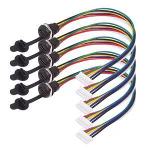 xiwai 5pcs DIY OEM Type C Female Socket to 6Pin Header 24AWG Pitch=2.0mm Panel Mount DC 5V/20V PD Power Cable xiwai 5pcs DIY OEM Type C Female Socket to 6Pin Header 24AWG Pitch=2.0mm Panel Mount DC 5V/20V PD Power Cable