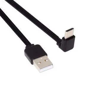 xiwai USB 2.0 Male to USB-C Type-C Up Down Angled 90 Degree Data Flat Slim FPC Cable for FPV & Disk & Phone 13cm xiwai USB 2.0 Male to USB-C Type-C Up Down Angled 90 Degree Data Flat Slim FPC Cable for FPV & Disk & Phone 13cm