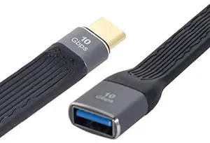 Xiwai USB 3.1 Type C Male Host to USB3.0 Type A Female OTG Flat Slim FPC Data Cable for Laptop & Phone Xiwai USB 3.1 Type C Male Host to USB3.0 Type A Female OTG Flat Slim FPC Data Cable for Laptop & Phone