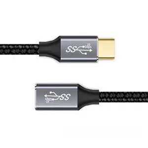 xiwai Straight USB-C USB 3.1 Type C Male to Female Extension Data Cable 10Gbps 100W with Sleeve for Laptop 3.0m xiwai Straight USB-C USB 3.1 Type C Male to Female Extension Data Cable 10Gbps 100W with Sleeve for Laptop 3.0m
