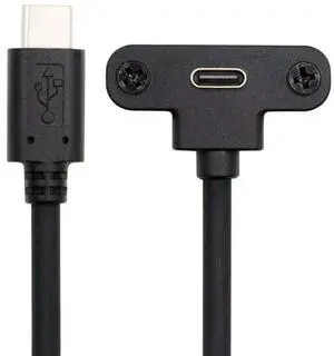xiwai USB-C 480Mbps Extension Data Cable USB Type-C Male to Up Angled Female with Screw Locking Fixed Panels Extender for Camera VR 0.3M xiwai USB-C 480Mbps Extension Data Cable USB Type-C Male to Up Angled Female with Screw Locking Fixed Panels Extender for Camera VR 0.3M