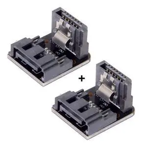 xiwai SATA 7Pin Female to 7pin Male 90 Degree Angled Adapter Mainboard Motherboard for Desktops SSD HDD xiwai SATA 7Pin Female to 7pin Male 90 Degree Angled Adapter Mainboard Motherboard for Desktops SSD HDD