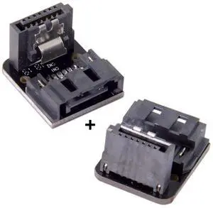 SATA 7Pin Female to 7pin Male 90 Degree Down Angled Adapter Mainboard Motherboard for Desktops SSD HDD SATA 7Pin Female to 7pin Male 90 Degree Down Angled Adapter Mainboard Motherboard for Desktops SSD HDD