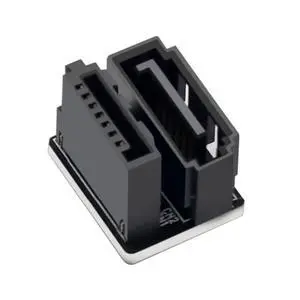 xiwai Single SATA 7Pin Female to 7Pin Male Angled Adapter 360 Degree for SSD HDD Mainboard Desktops Motherboard xiwai Single SATA 7Pin Female to 7Pin Male Angled Adapter 360 Degree for SSD HDD Mainboard Desktops Motherboard