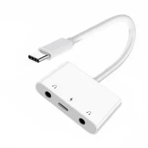 Xiwai USB C Hub Type C to Dual 3.5mm Audio AUX & MIC Sound Card with PD Power Charge Adapter 3 in 1 USB Extender Compatible with Laptop Tablet Phone Xiwai USB C Hub Type C to Dual 3.5mm Audio AUX & MIC Sound Card with PD Power Charge Adapter 3 in 1 USB Extender Compatible with Laptop Tablet Phone