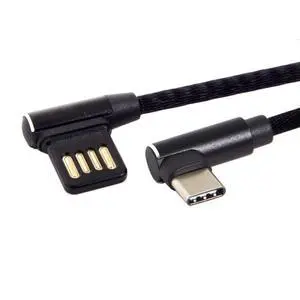 JSER USB-C 3.1 Type-C Male to Left Angled 90 Degree USB 2.0 Data Cable 15cm Dual Angled Type (Type-C) JSER USB-C 3.1 Type-C Male to Left Angled 90 Degree USB 2.0 Data Cable 15cm Dual Angled Type (Type-C)
