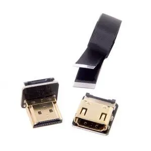 JSER CYFPV Down Angled 90 Degree HDMI Male to Female FPC Flat Cable for HDTV Multicopter Aerial Photography (0.5m) JSER CYFPV Down Angled 90 Degree HDMI Male to Female FPC Flat Cable for HDTV Multicopter Aerial Photography (0.5m)